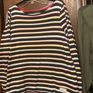 Talbots “Authentic” Multicolor Stripe Top Size L